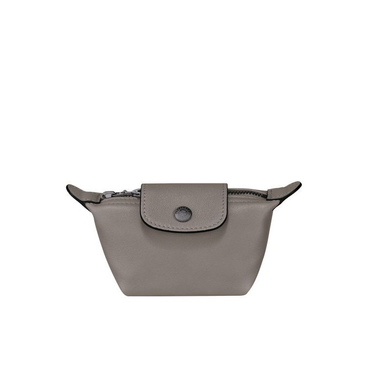 Porte-Cartes Longchamp Turtledove Cuir Grise | 61873-FMXR