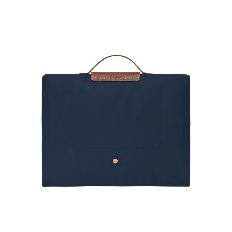 Porte-Documents Longchamp Briefcase S Recycled canvas Bleu Marine | 52918-SLWD