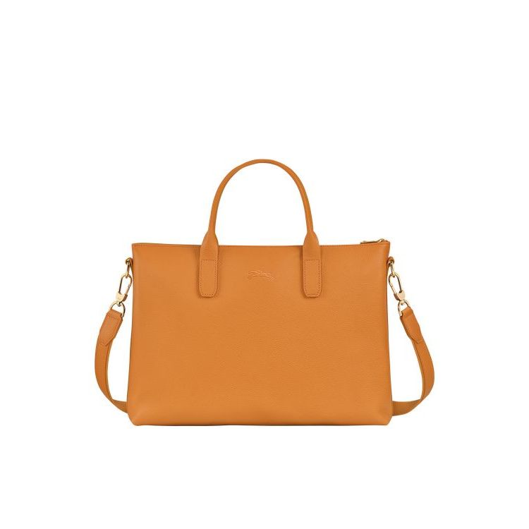 Porte-Documents Longchamp Briefcase S Saffron Cuir Orange | 20196-VIFN