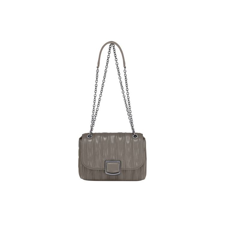 Sacs Crossbody Longchamp S Turtledove Cuir Grise | 80176-EYTB