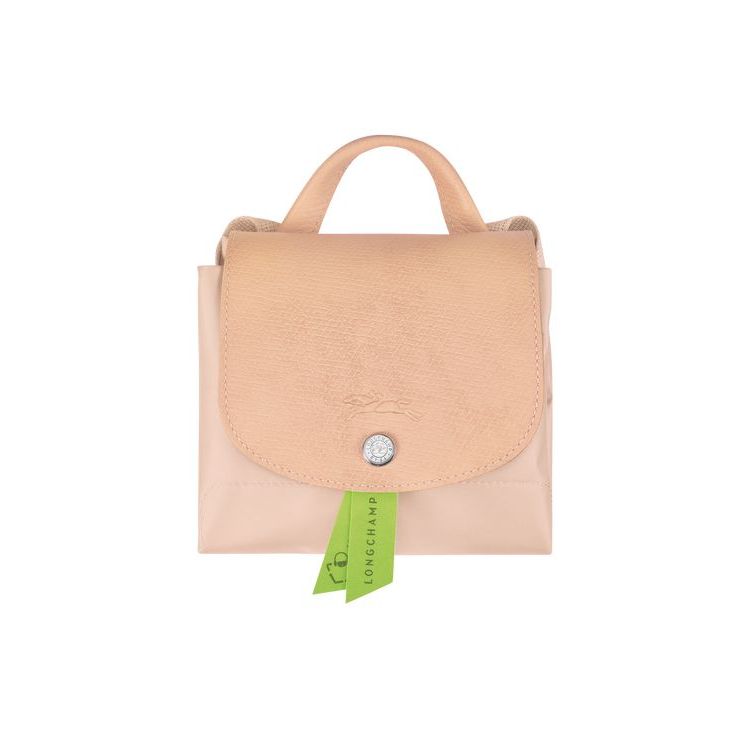 Sacs À Dos Longchamp Flowers Recycled canvas Rose Clair | 13286-STWY