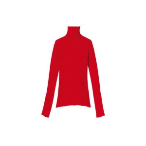 Chemisier Longchamp Pull Laine Rouge | 30751-IGCJ