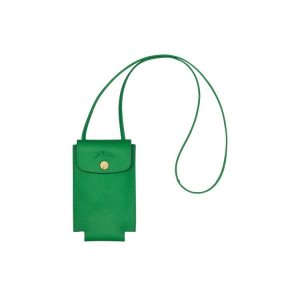 Coque Longchamp With Dentelle Cuir Vert | 63751-RNTJ