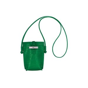 Coque Longchamp With Dentelle Cuir Vert | 79685-WYMZ