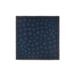 Echarpes Longchamp Shawl Coton Bleu Marine | 51680-BUYV