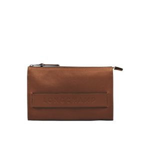 Pochettes Longchamp High-tech Cuir Marron | 80395-CIPY