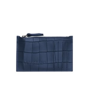 Porte-Cartes Longchamp Cuir Bleu Marine | 64305-WOBD