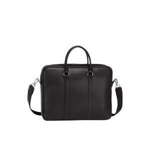 Porte-Documents Longchamp Briefcase S Cuir Noir | 81573-JBXU