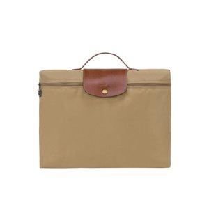 Porte-Documents Longchamp Briefcase S Desert Recycled canvas Kaki | 51378-VMXH
