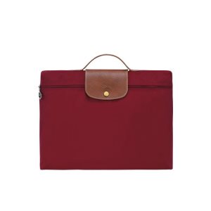 Porte-Documents Longchamp Briefcase S Recycled canvas Rouge | 17450-MEBQ