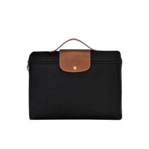 Porte-Documents Longchamp Briefcase S Recycled canvas Noir | 90638-ENGT