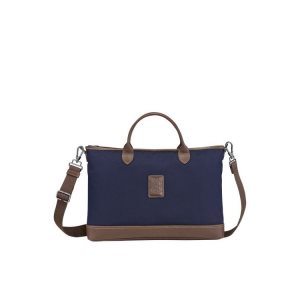 Porte-Documents Longchamp Briefcase S Tela Bleu | 85392-BNXJ