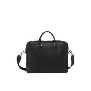 Porte-Documents Longchamp Briefcase Xs Cuir Noir | 50869-QPAO