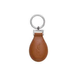 Porte-clés Longchamp Caramel Cuir Marron | 29186-FSZC