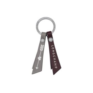 Porte-clés Longchamp Cuir Bordeaux | 54926-VUIM