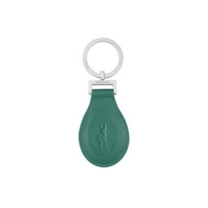 Porte-clés Longchamp Cuir Grise Vert | 54396-WYNK