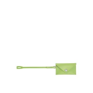 Porte-clés Longchamp Enveloppe Cuir Vert Noir | 47935-JVTC