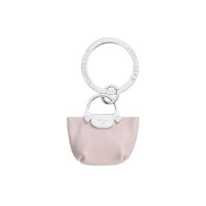 Porte-clés Longchamp Pliage Cuir Rose | 13658-QTVW