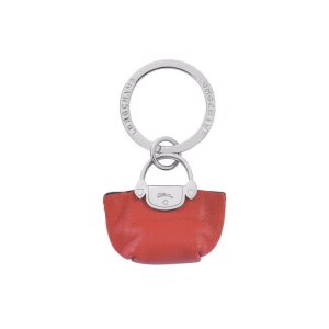 Porte-clés Longchamp Pliage Terracotta Cuir Orange | 64582-CHAK