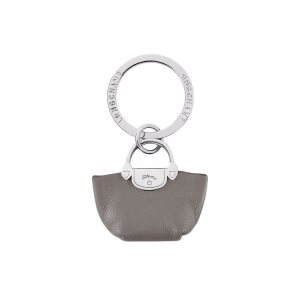 Porte-clés Longchamp Pliage Turtledove Cuir Grise | 93860-AXON
