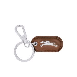 Porte-clés Longchamp Ring Cuir Marron | 29504-THGR