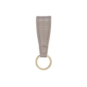 Porte-clés Longchamp Turtledove Cuir Grise | 85249-CBFI