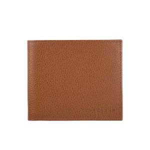 Portefeuilles Longchamp Caramel Cuir Marron | 20457-SDXA