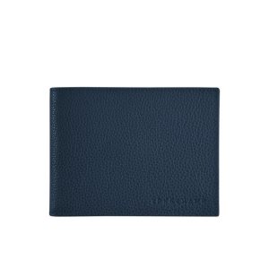 Portefeuilles Longchamp Cuir Bleu Marine | 36149-JUZK