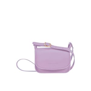 Sac Mini Longchamp S Cuir Violette | 09643-QVXM