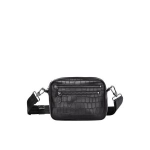 Sacs Crossbody Longchamp Cuir Noir | 27901-SMJK