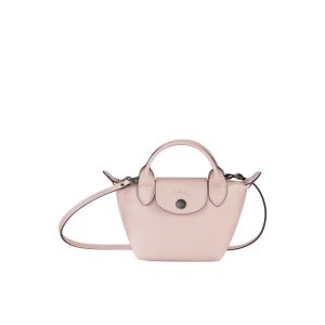 Sacs Crossbody Longchamp Cuir Rose | 09283-IPRX