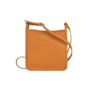 Sacs Crossbody Longchamp Zipped S Saffron Cuir Orange | 69582-AJNY