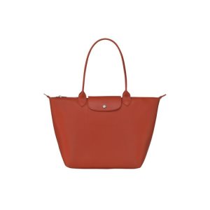 Sacs À Bandoulière Longchamp Shopping L Terracotta Tela Orange | 67850-IURF